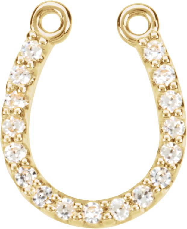 Petite Horseshoe Necklace Center