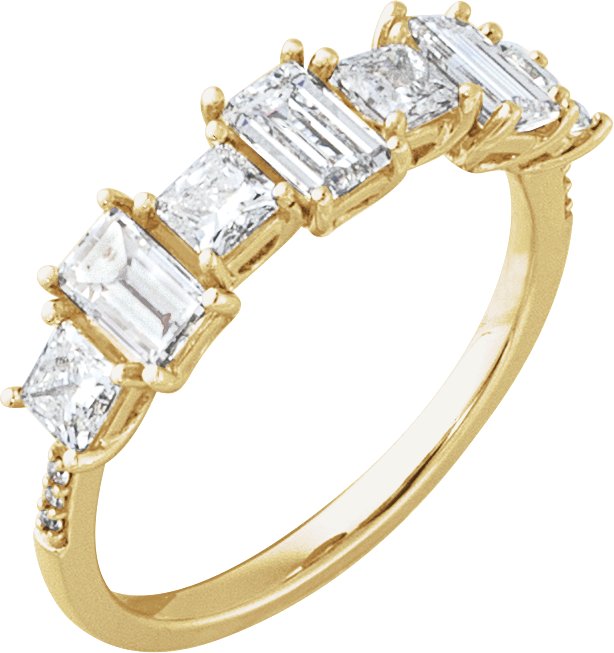 1 1/5 CTW Lab-Grown Diamond Anniversary Band – 14K Yellow Gold