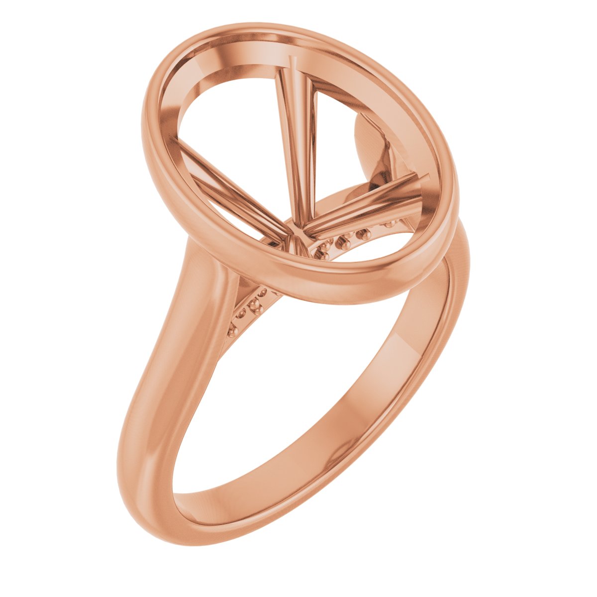 Bezel-Set Accented Engagement Ring