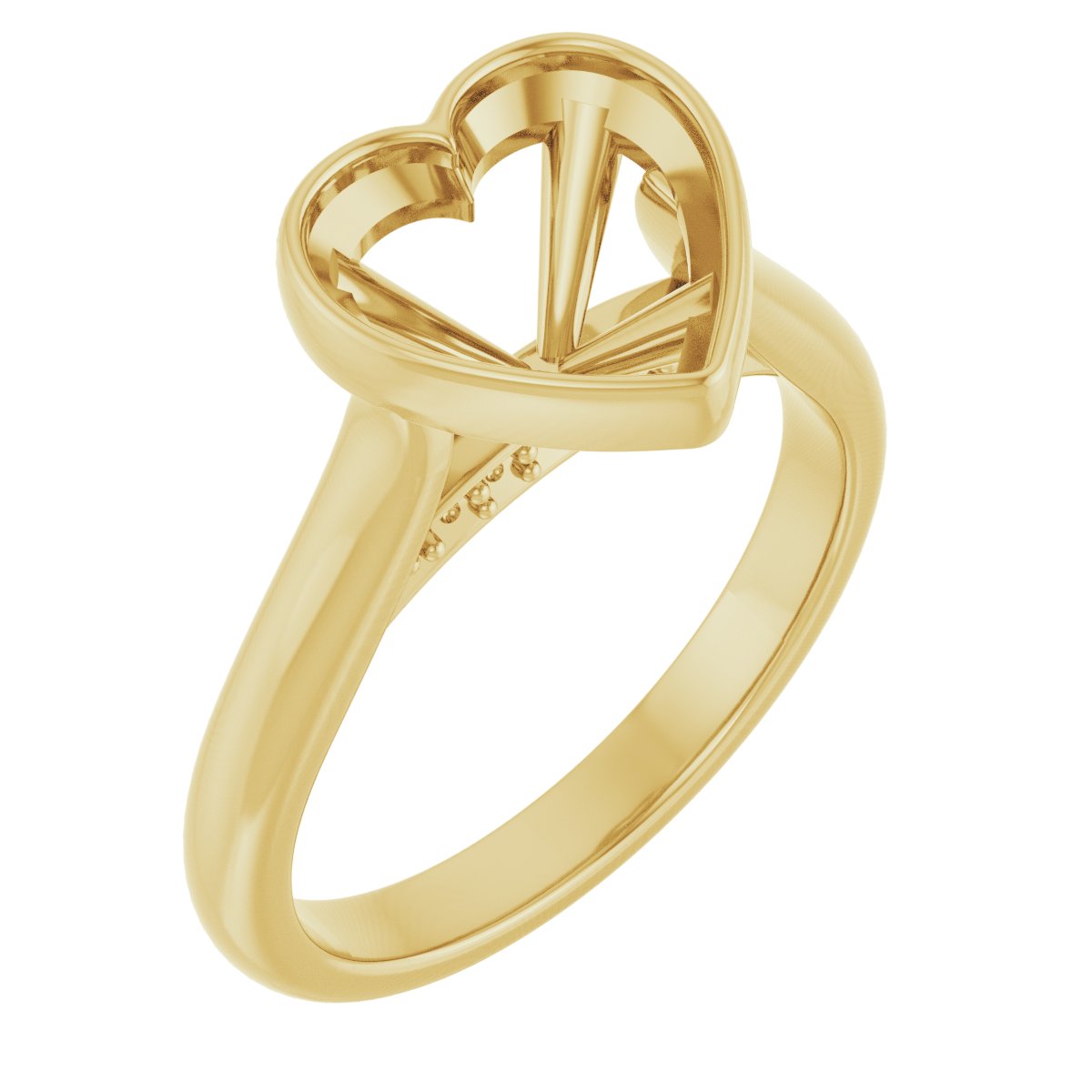 Bezel-Set Accented Engagement Ring