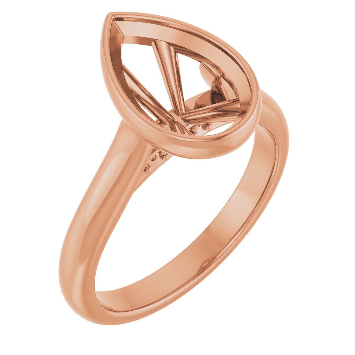 Bezel-Set Accented Engagement Ring