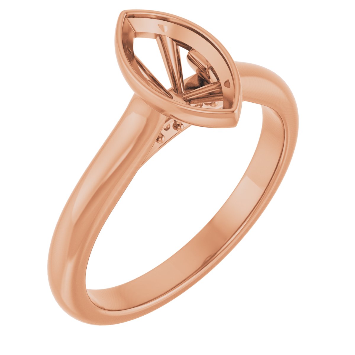 Bezel-Set Accented Engagement Ring