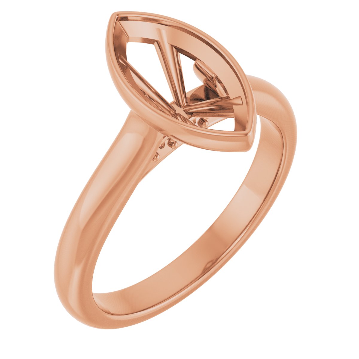 Bezel-Set Accented Engagement Ring