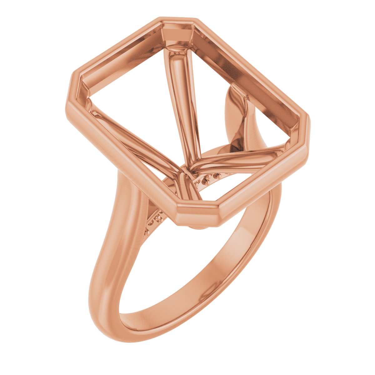 Bezel-Set Accented Engagement Ring