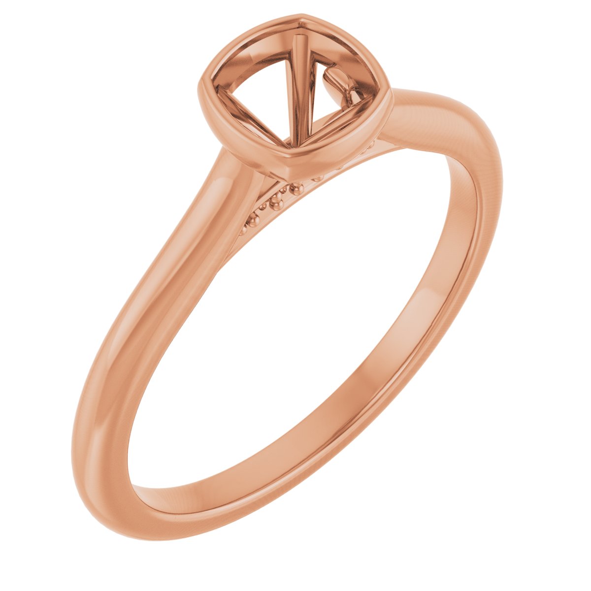 Bezel-Set Accented Engagement Ring