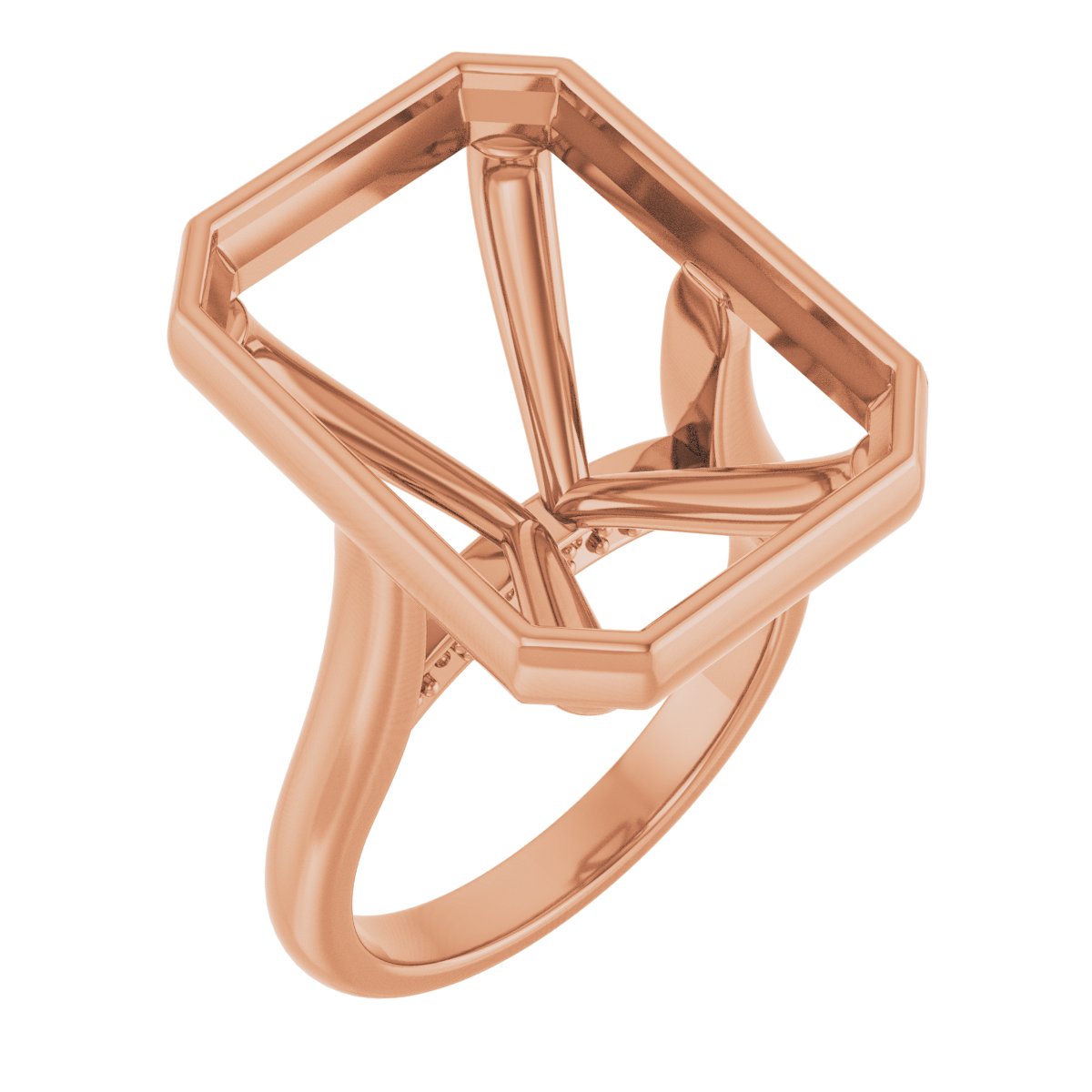 Bezel-Set Accented Engagement Ring