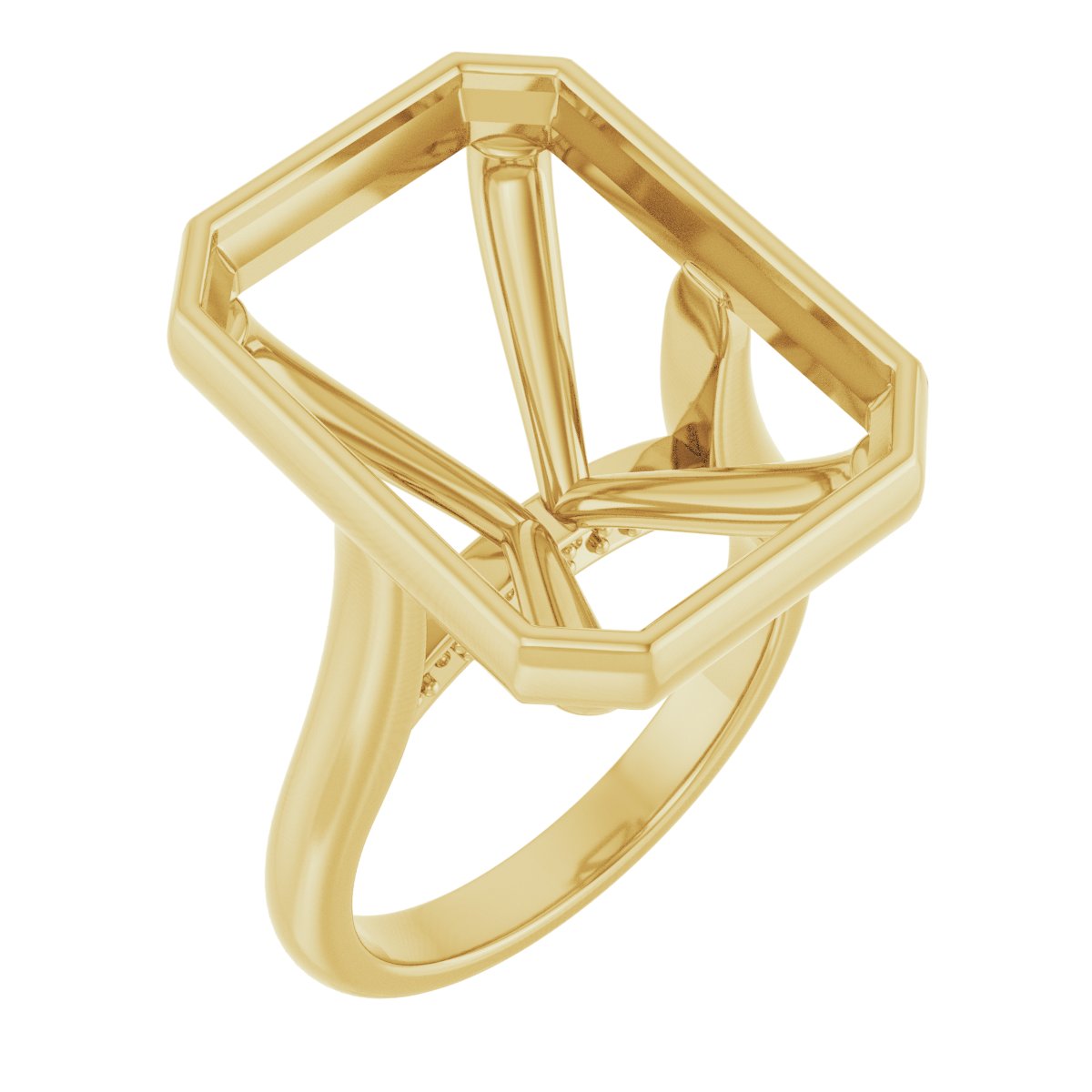Bezel-Set Accented Engagement Ring