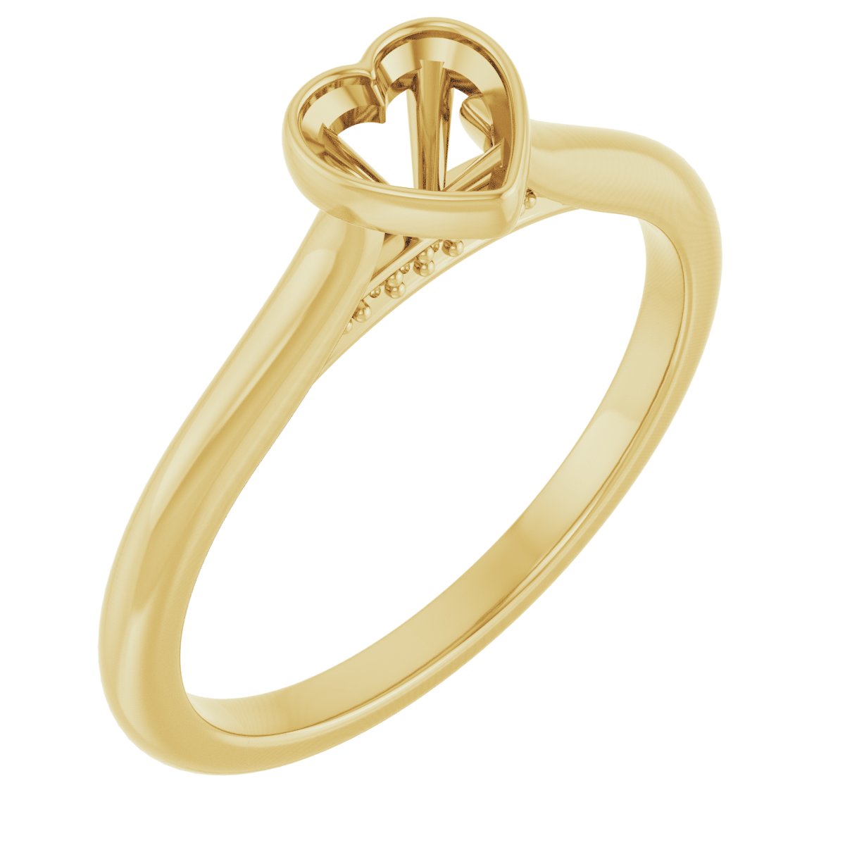 Bezel-Set Accented Engagement Ring