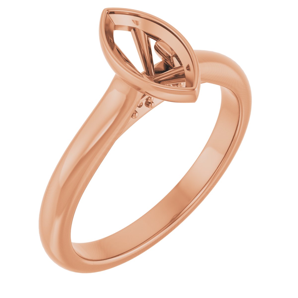 Bezel-Set Accented Engagement Ring