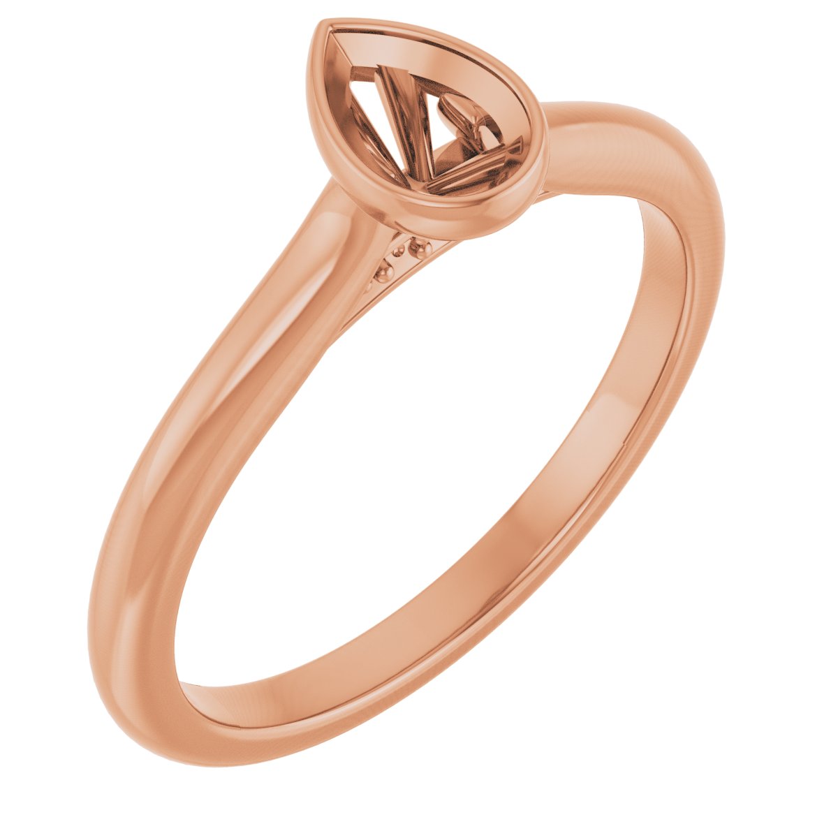 Bezel-Set Accented Engagement Ring