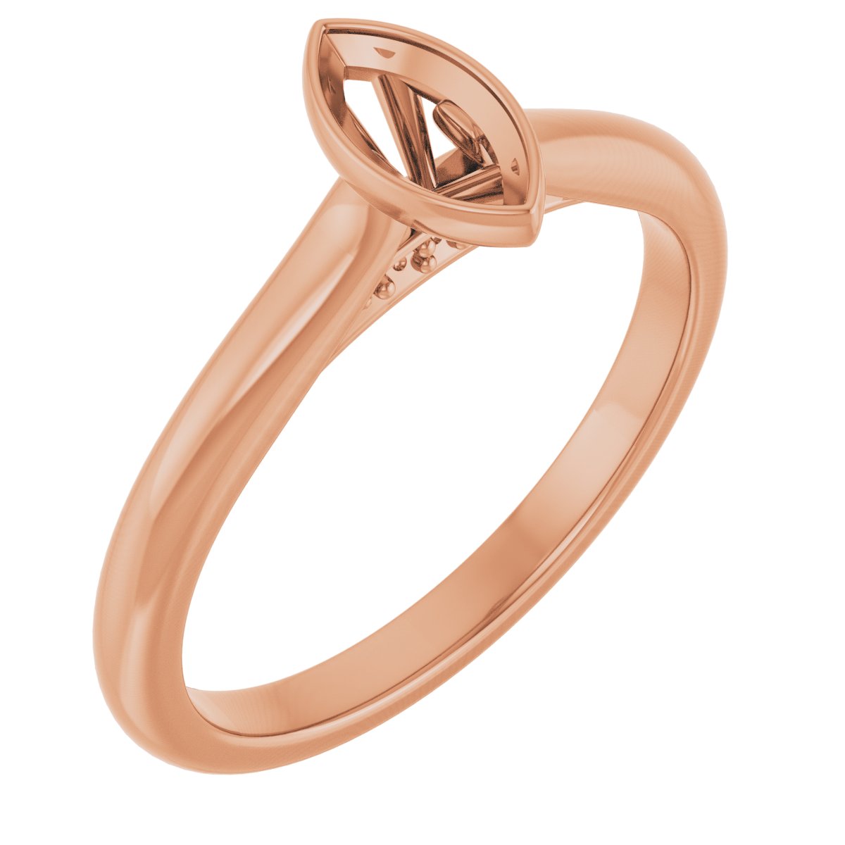 Bezel-Set Accented Engagement Ring