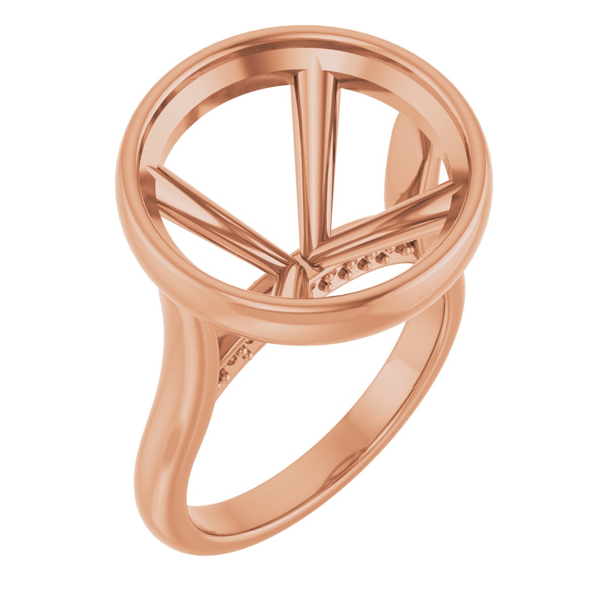 Bezel-Set Accented Engagement Ring