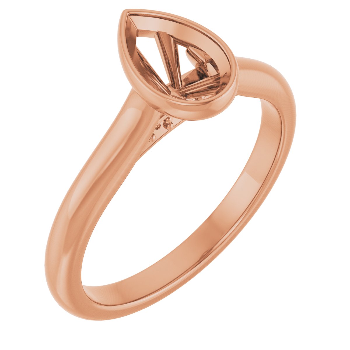 Bezel-Set Accented Engagement Ring