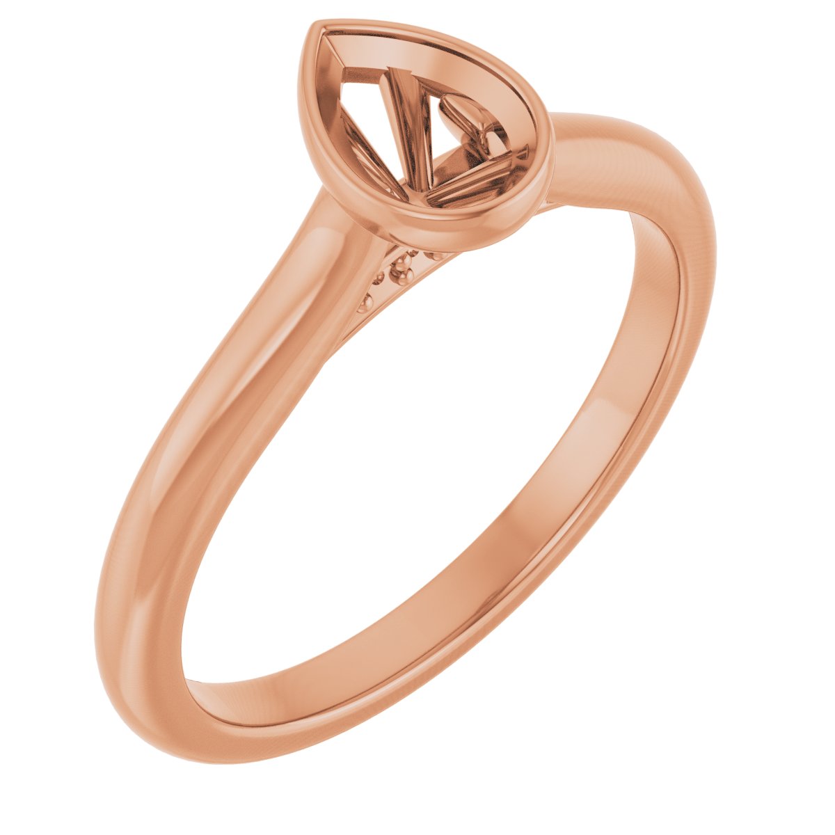 Bezel-Set Accented Engagement Ring