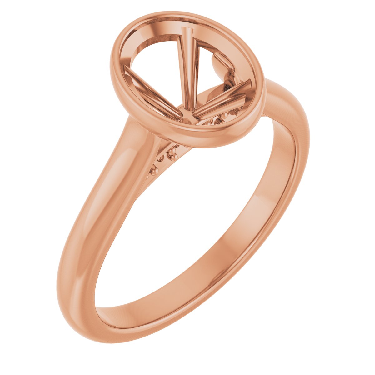 Bezel-Set Accented Engagement Ring