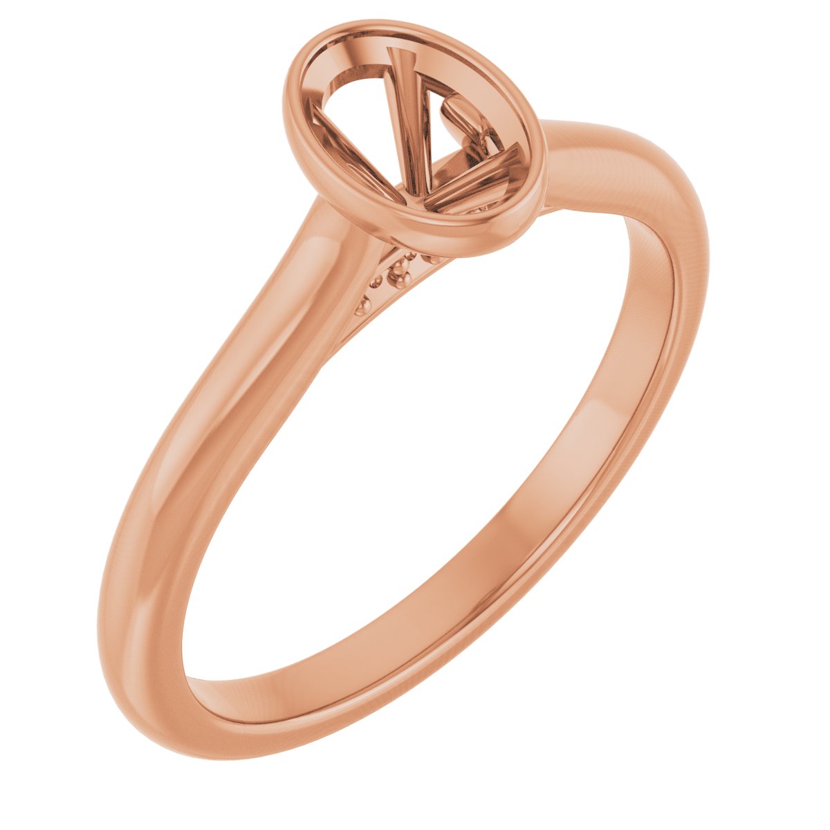 Bezel-Set Accented Engagement Ring