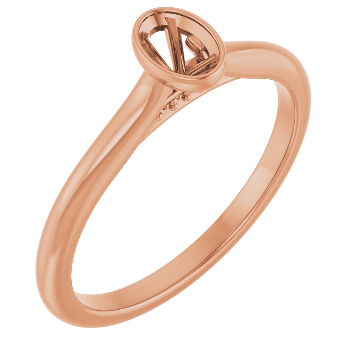 Bezel-Set Accented Engagement Ring