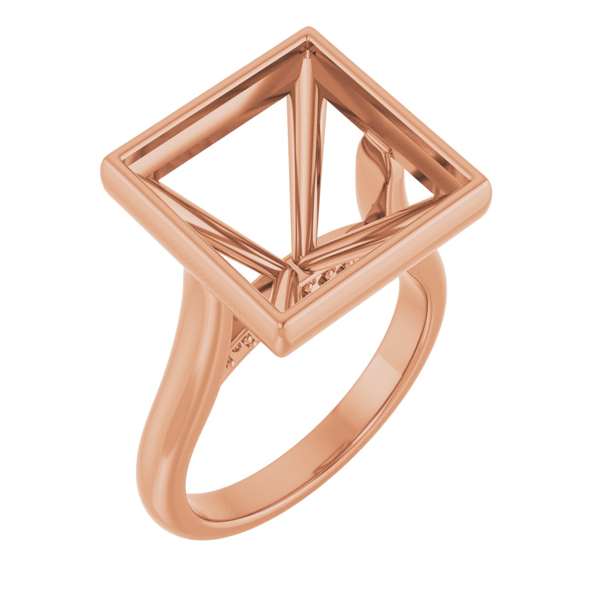 Bezel-Set Accented Engagement Ring