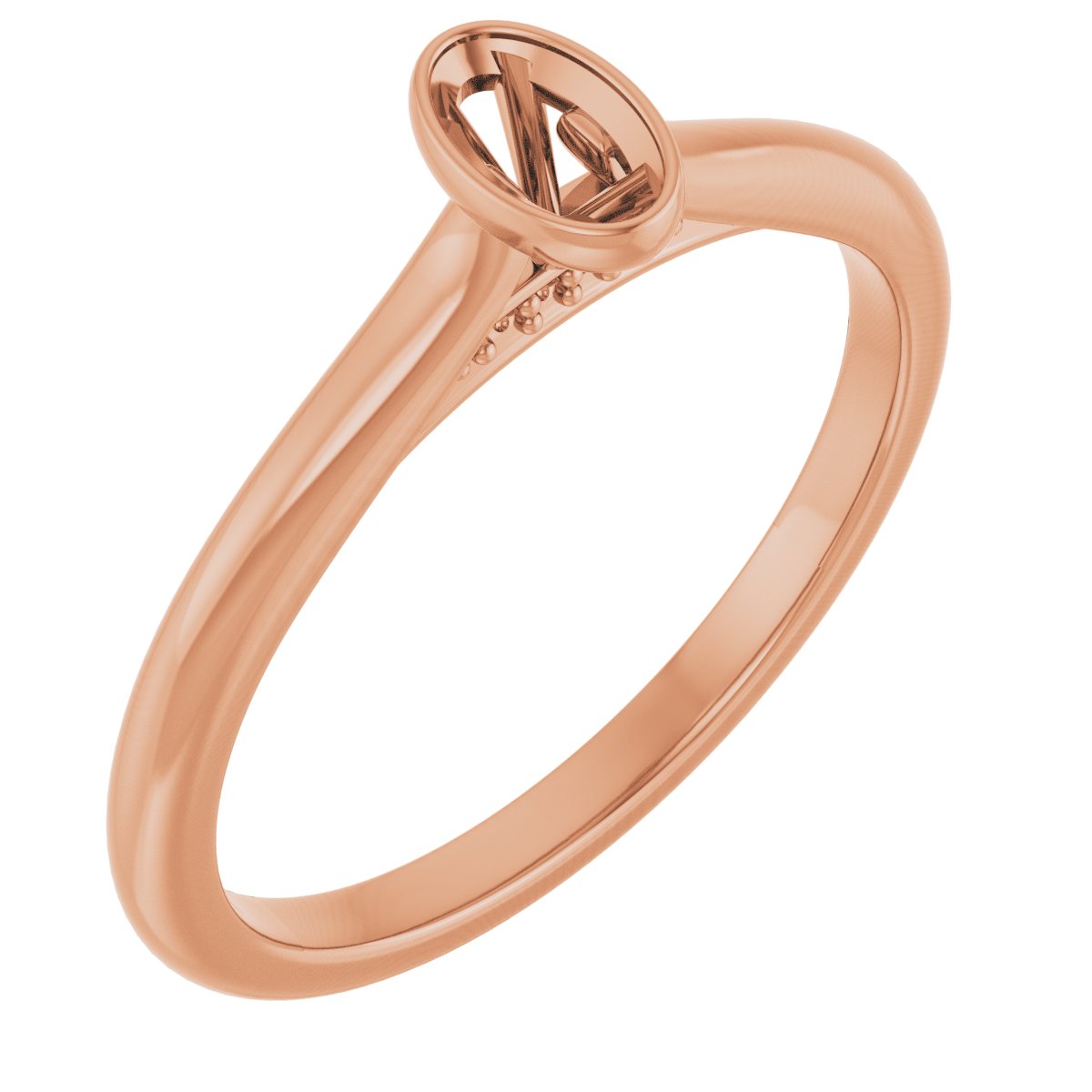 Bezel-Set Accented Engagement Ring