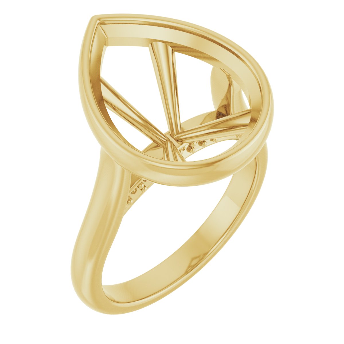 Bezel-Set Accented Engagement Ring