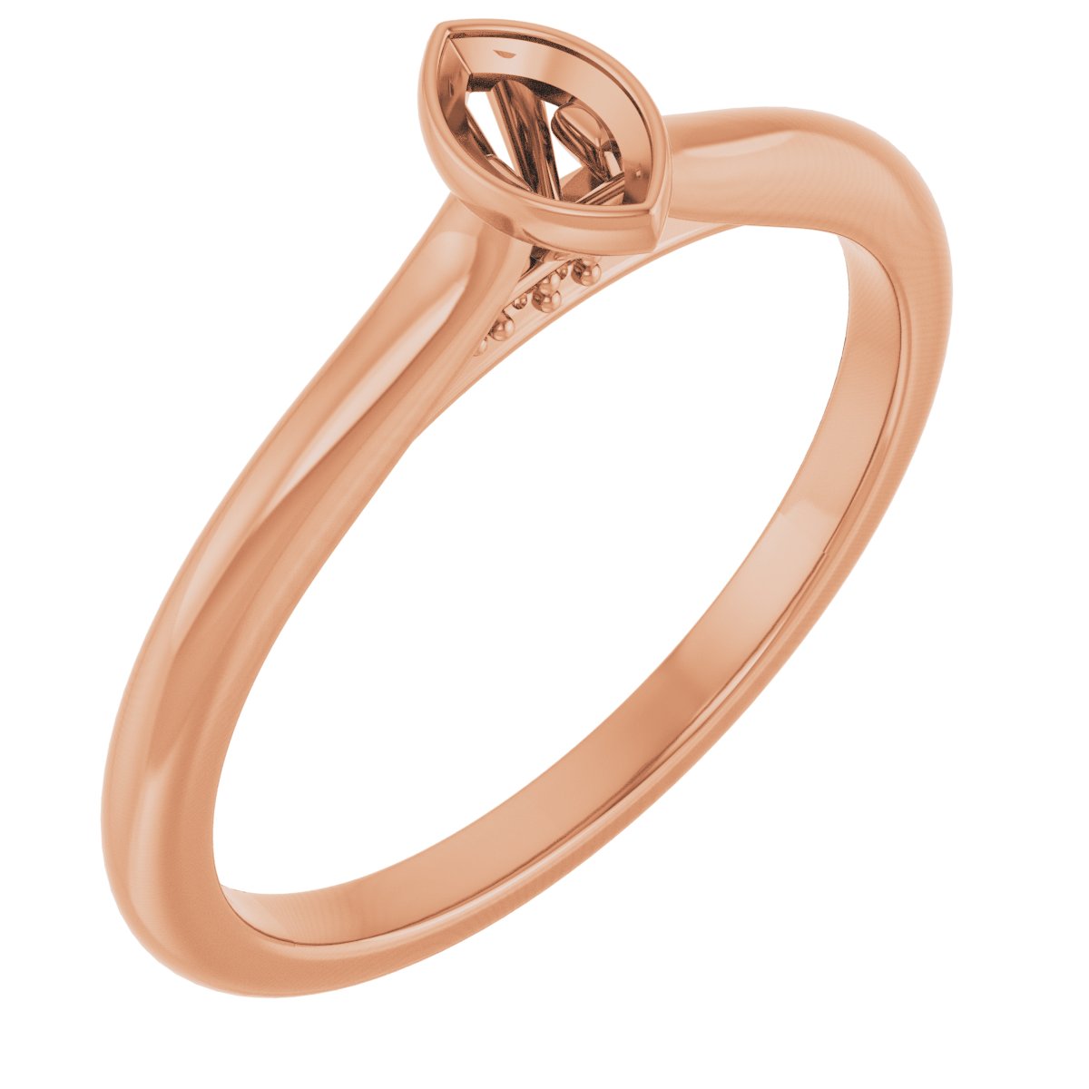 Bezel-Set Accented Engagement Ring