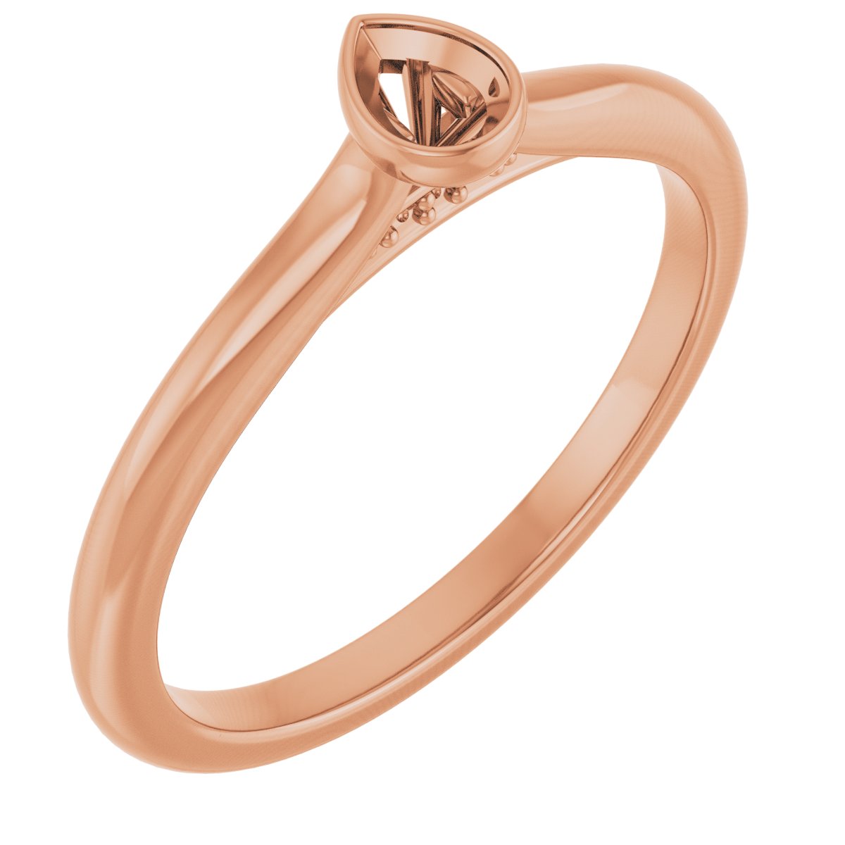 Bezel-Set Accented Engagement Ring