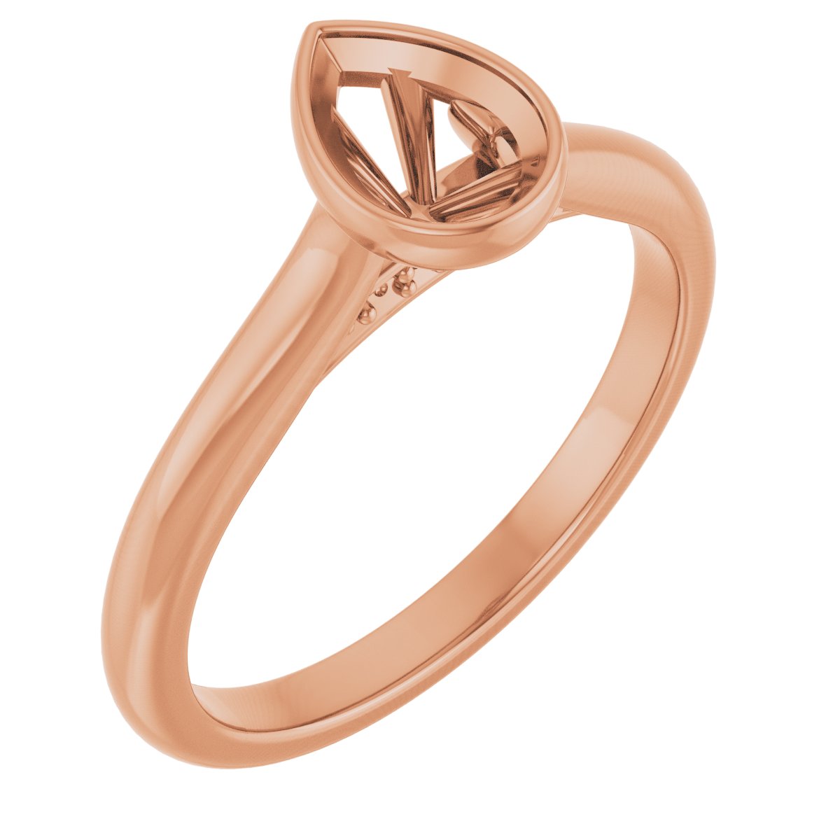 Bezel-Set Accented Engagement Ring