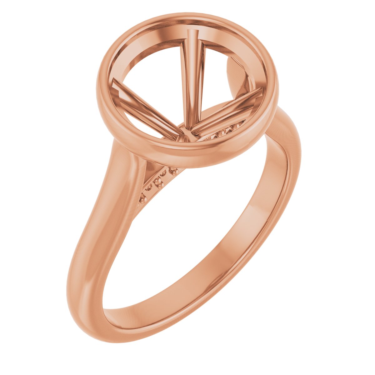 Bezel-Set Accented Engagement Ring