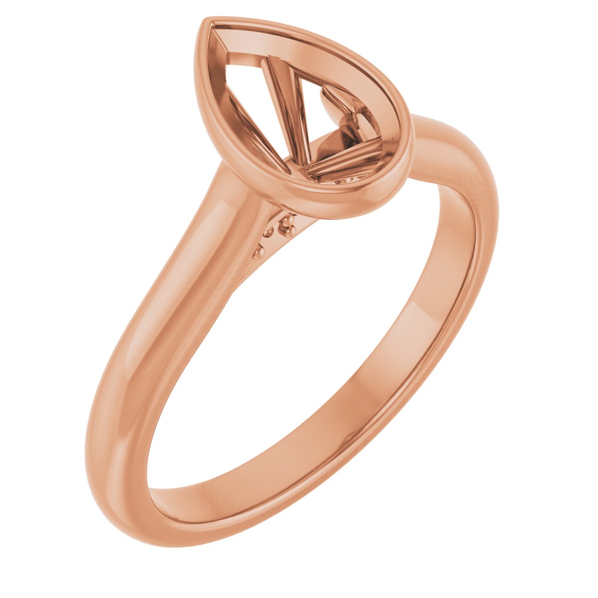 Bezel-Set Accented Engagement Ring
