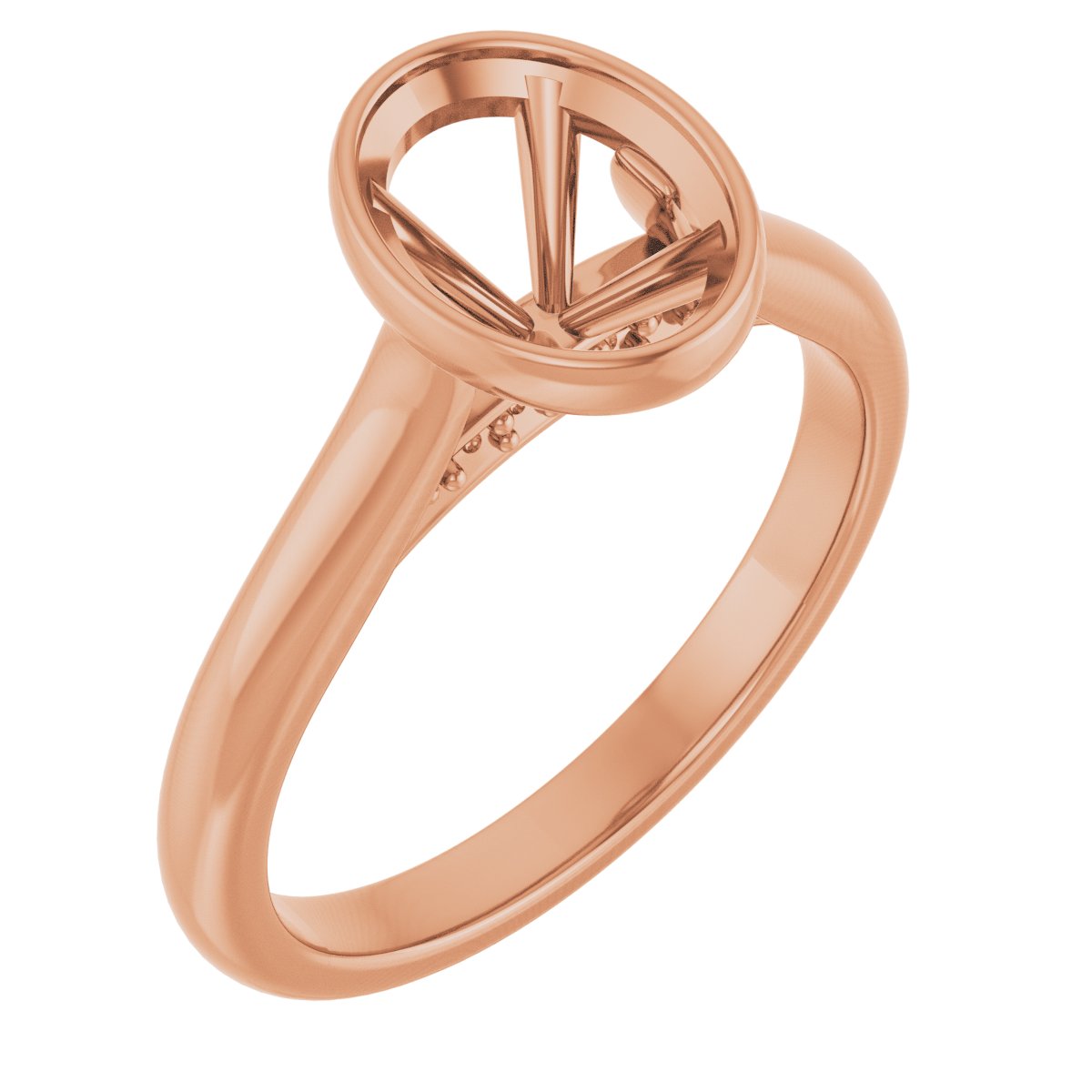 Bezel-Set Accented Engagement Ring
