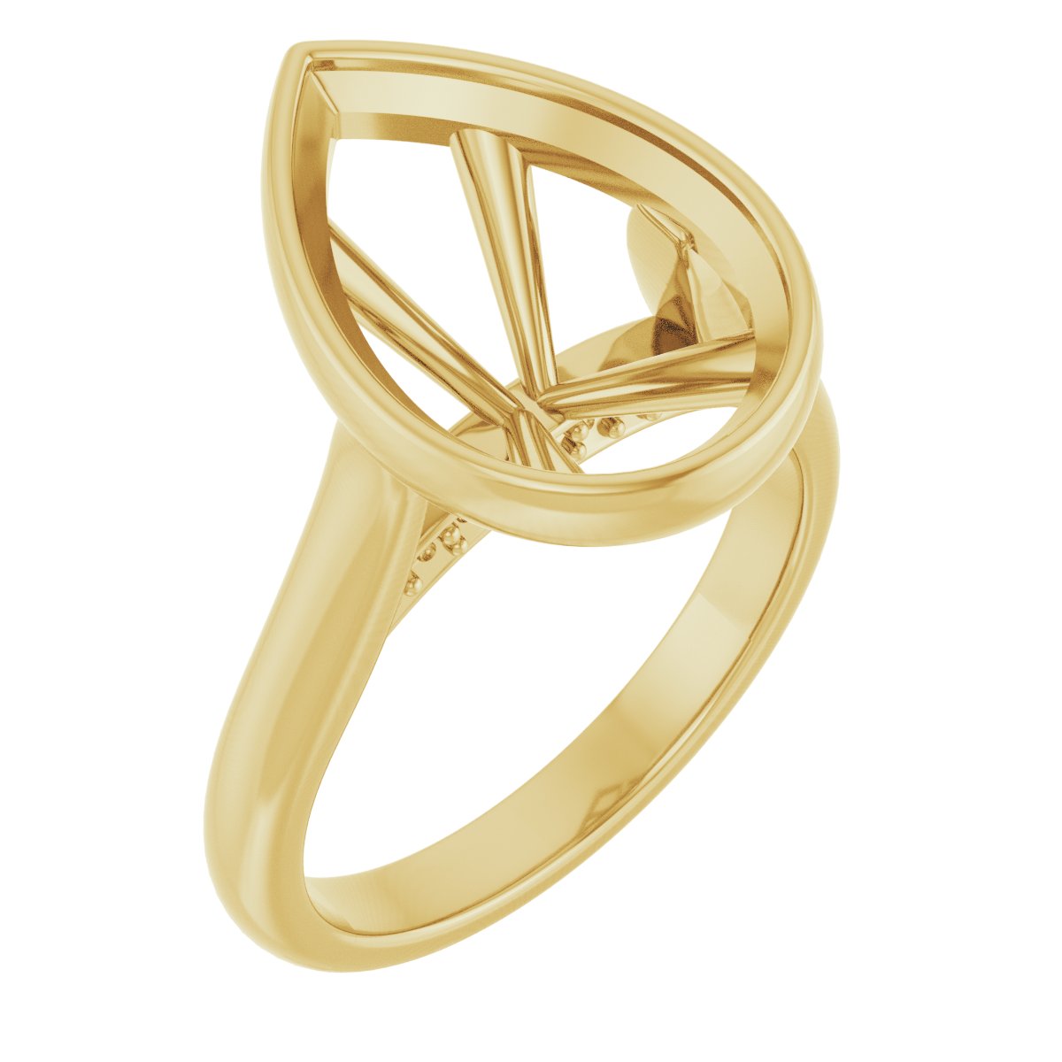 Bezel-Set Accented Engagement Ring