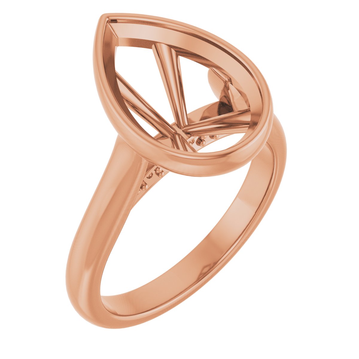 Bezel-Set Accented Engagement Ring