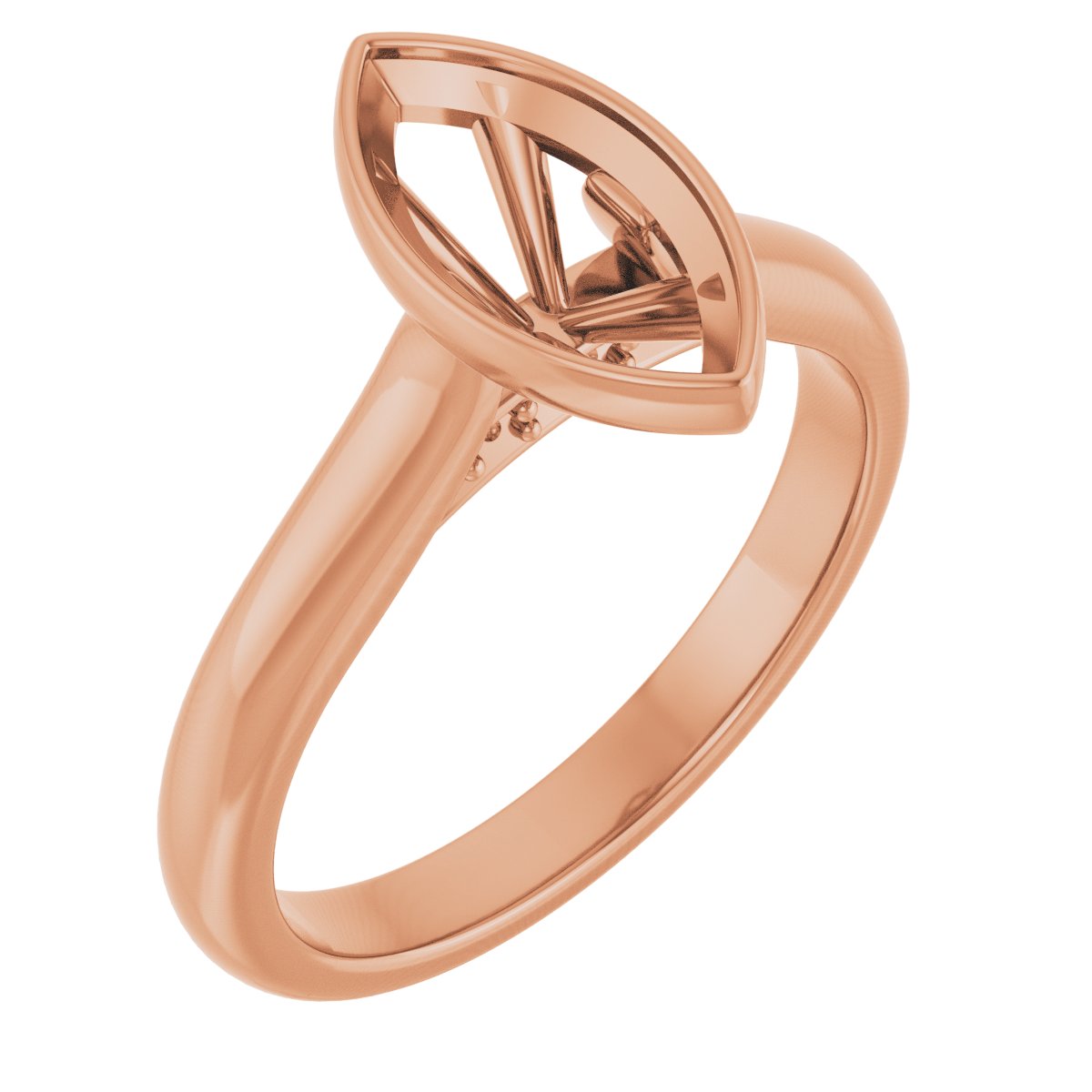 Bezel-Set Accented Engagement Ring