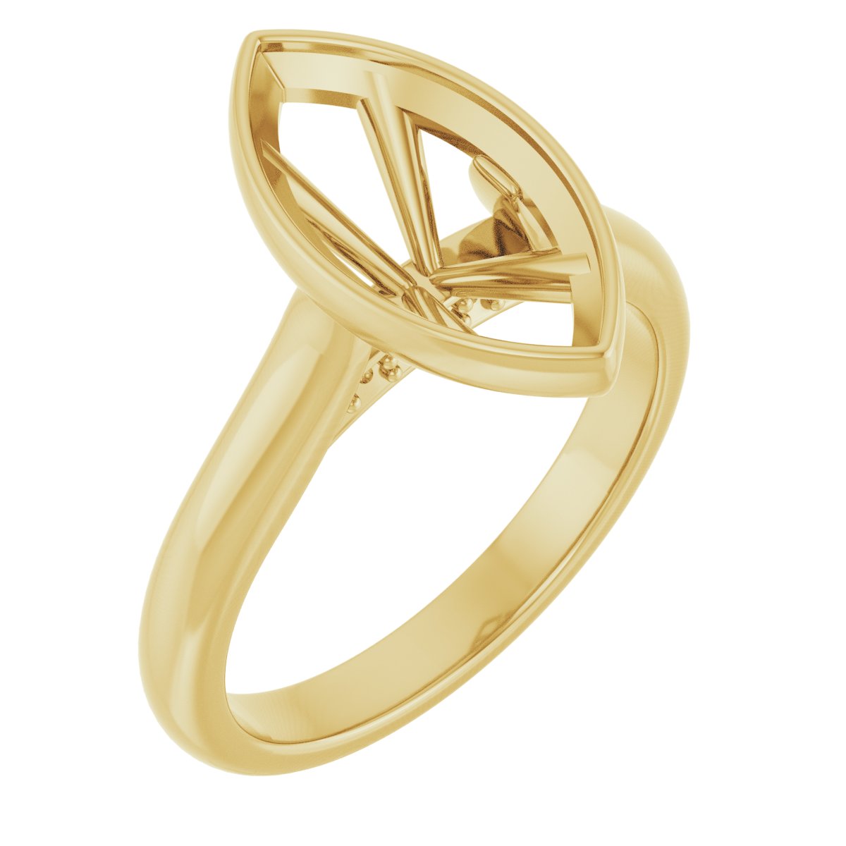 Bezel-Set Accented Engagement Ring