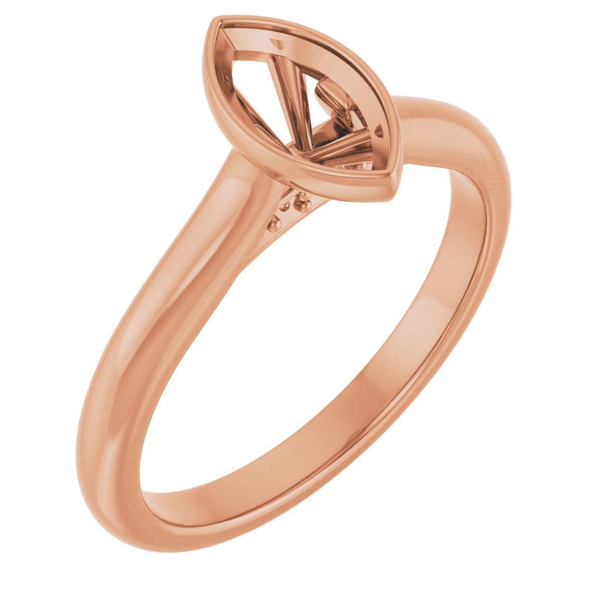 Bezel-Set Accented Engagement Ring