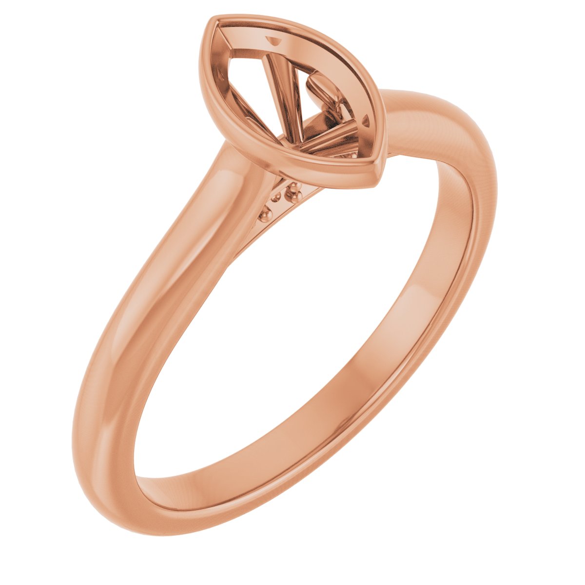 Bezel-Set Accented Engagement Ring