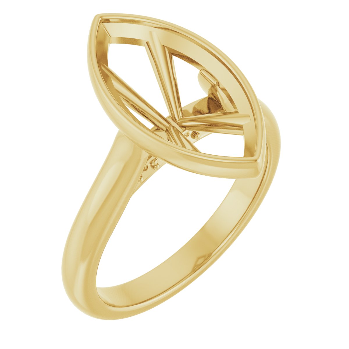 Bezel-Set Accented Engagement Ring