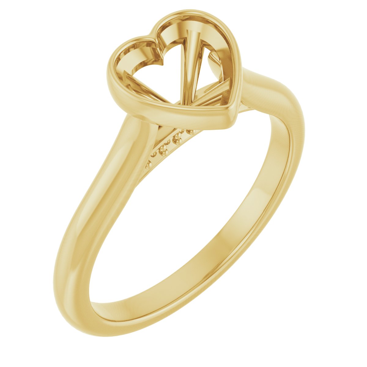 Bezel-Set Accented Engagement Ring