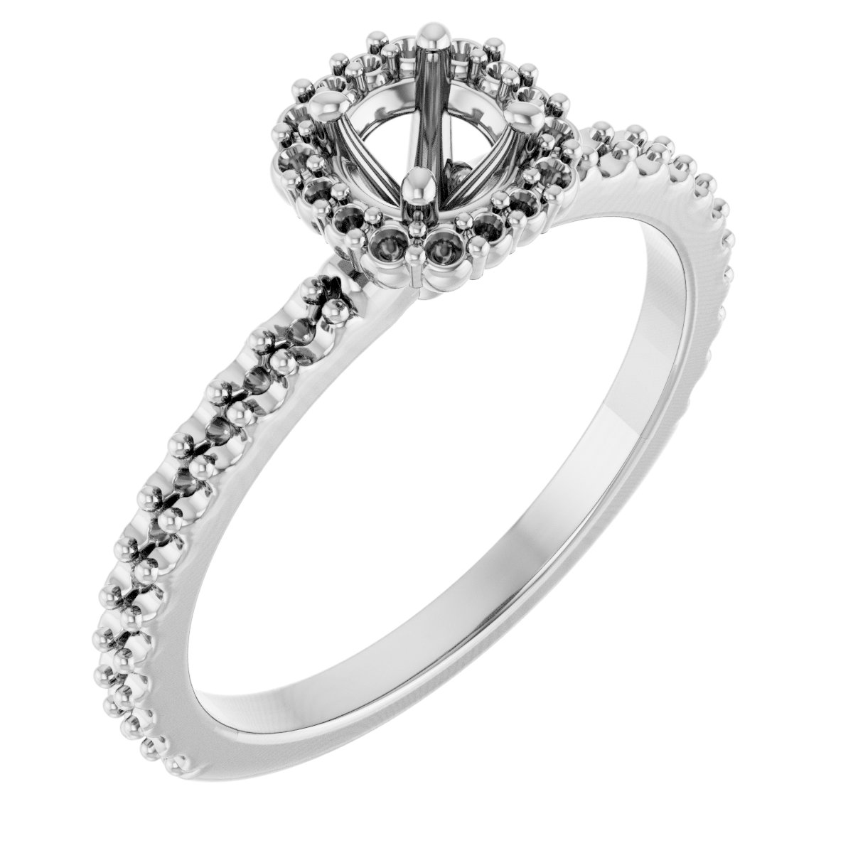 Halo-Style Engagement Ring