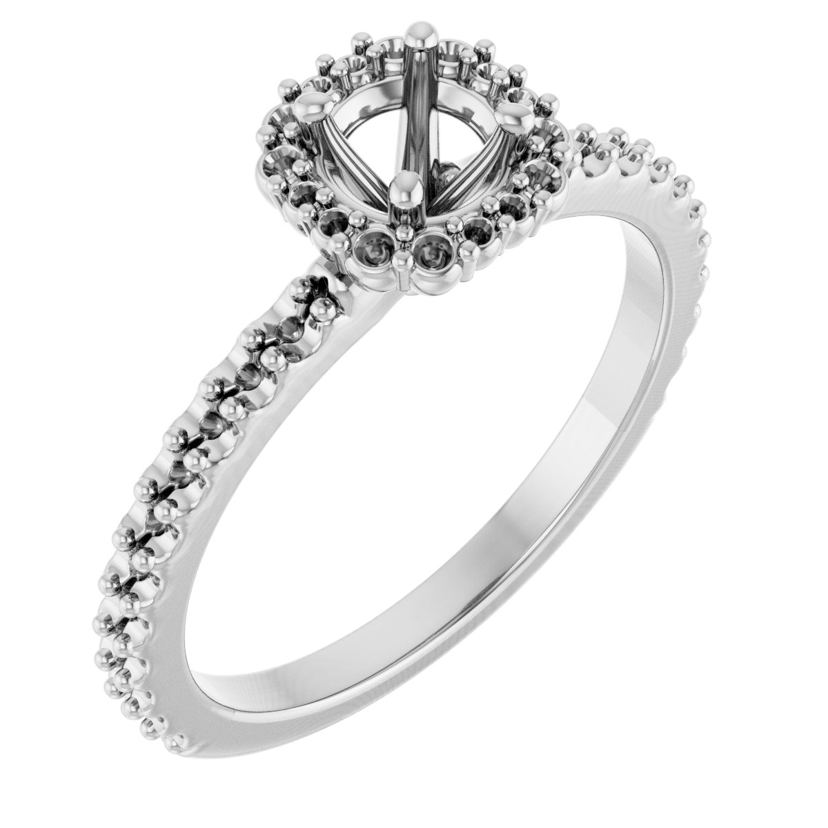 Halo-Style Engagement Ring