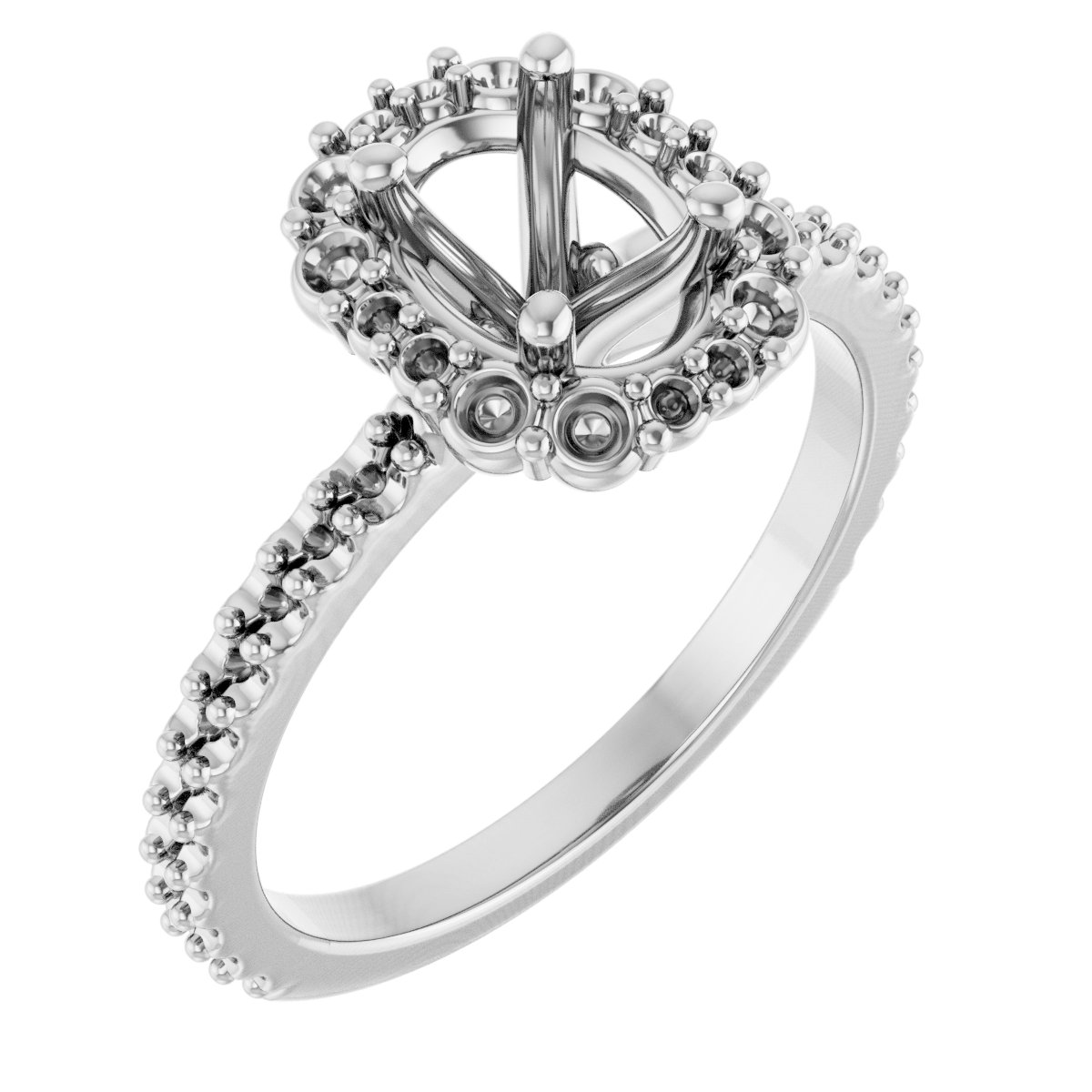 Halo-Style Engagement Ring