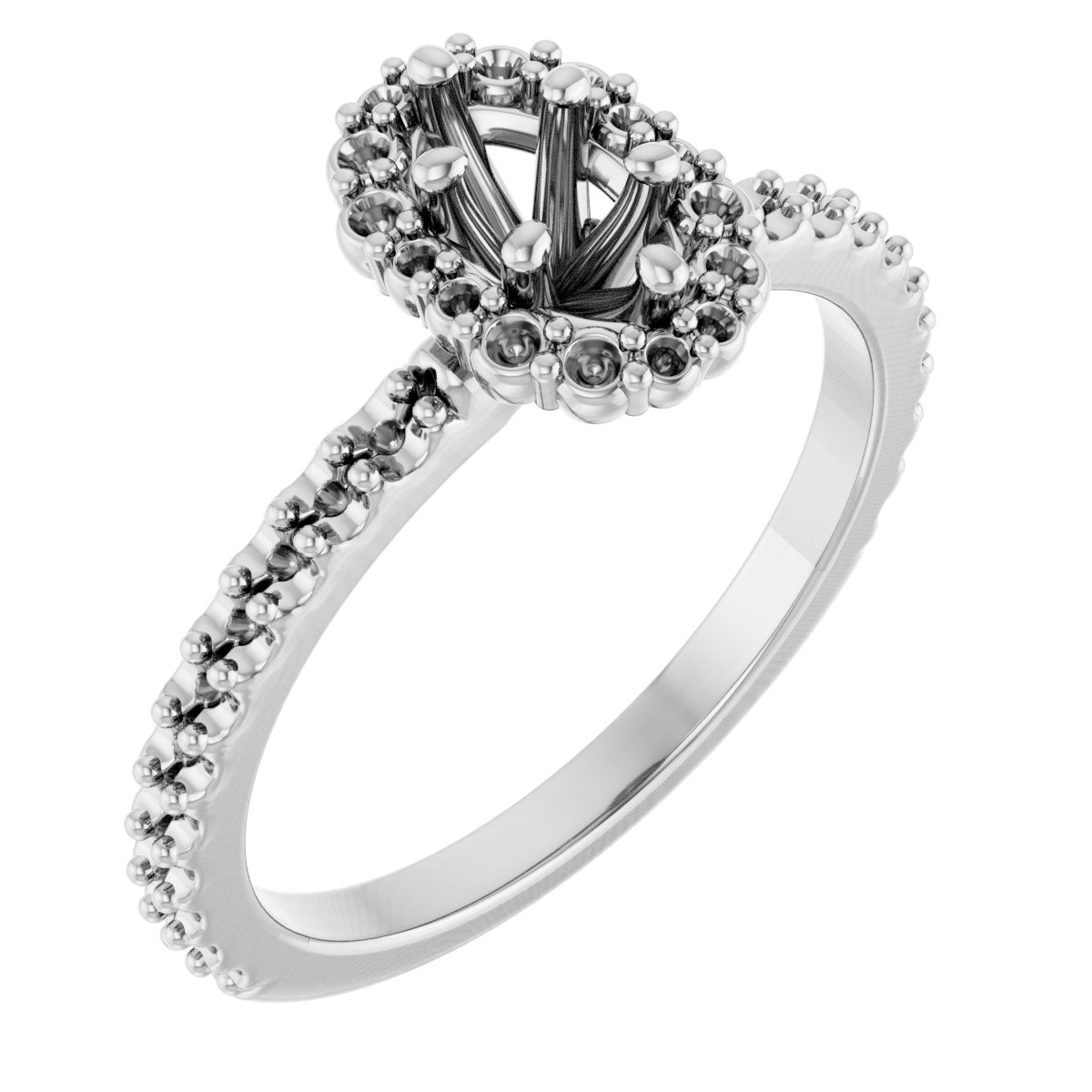 Halo-Style Engagement Ring