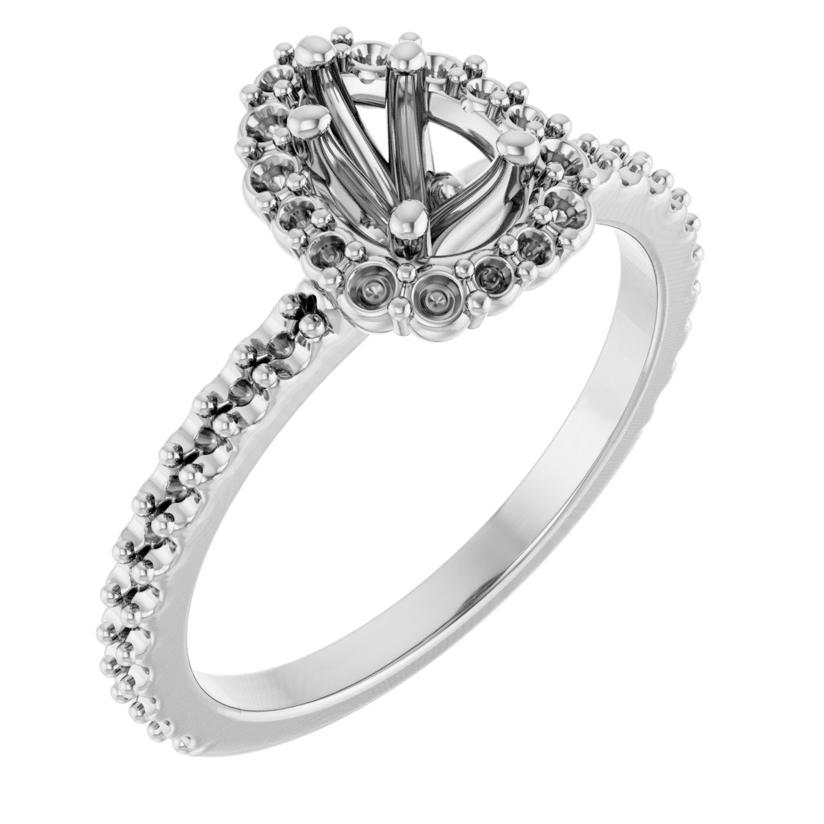 Halo-Style Engagement Ring