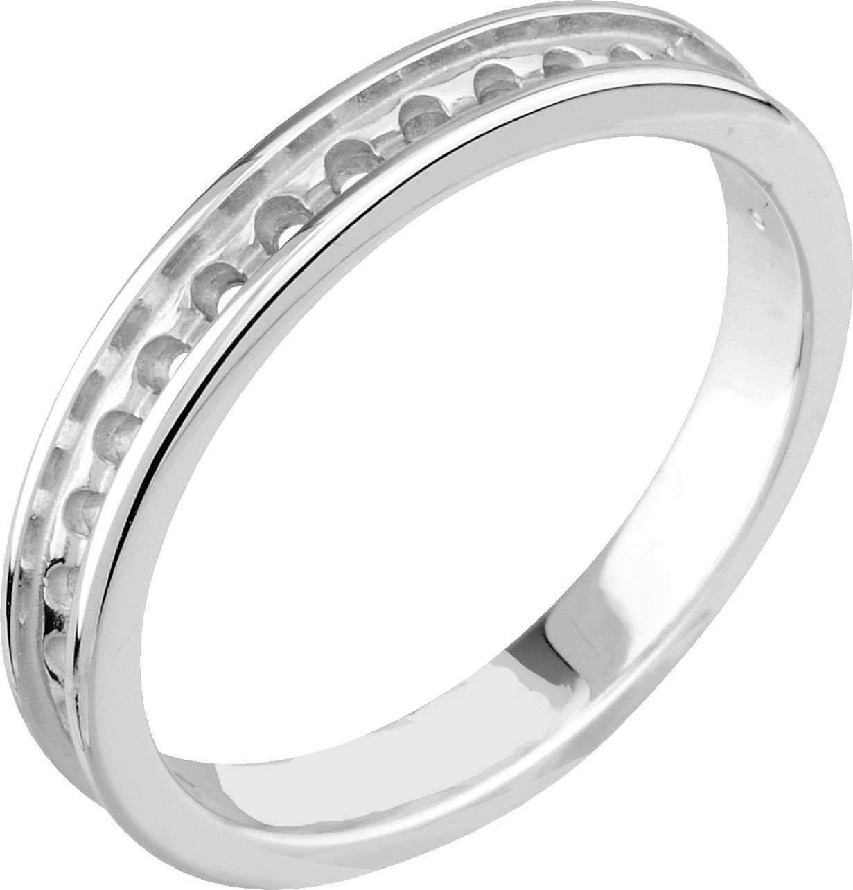 Accented Cathedral Engagement Ring or Band