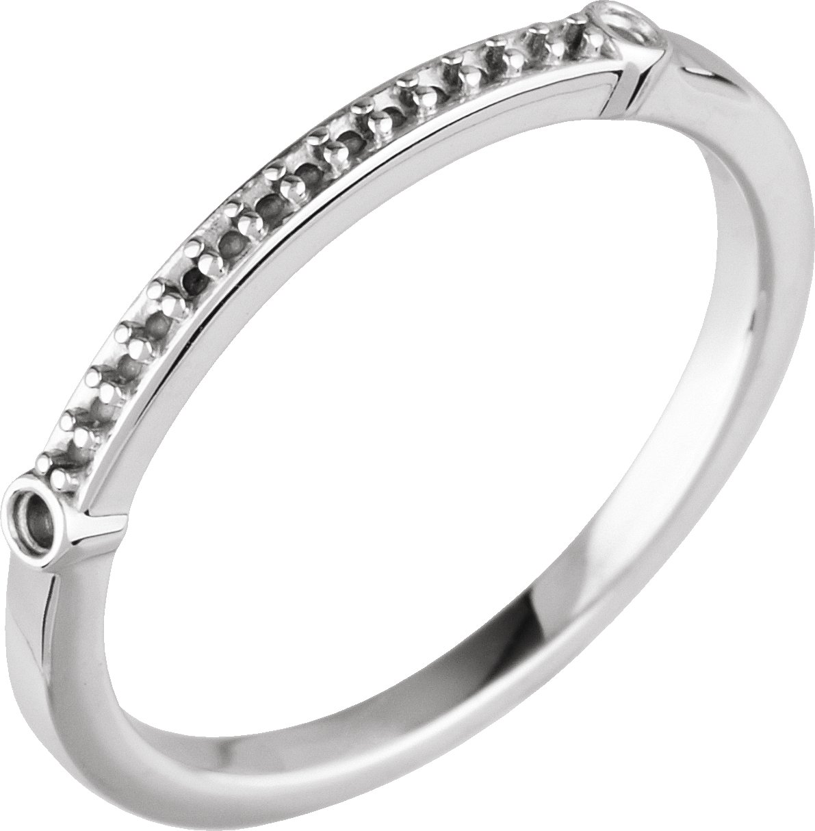 Accented Engagement Ring or Band