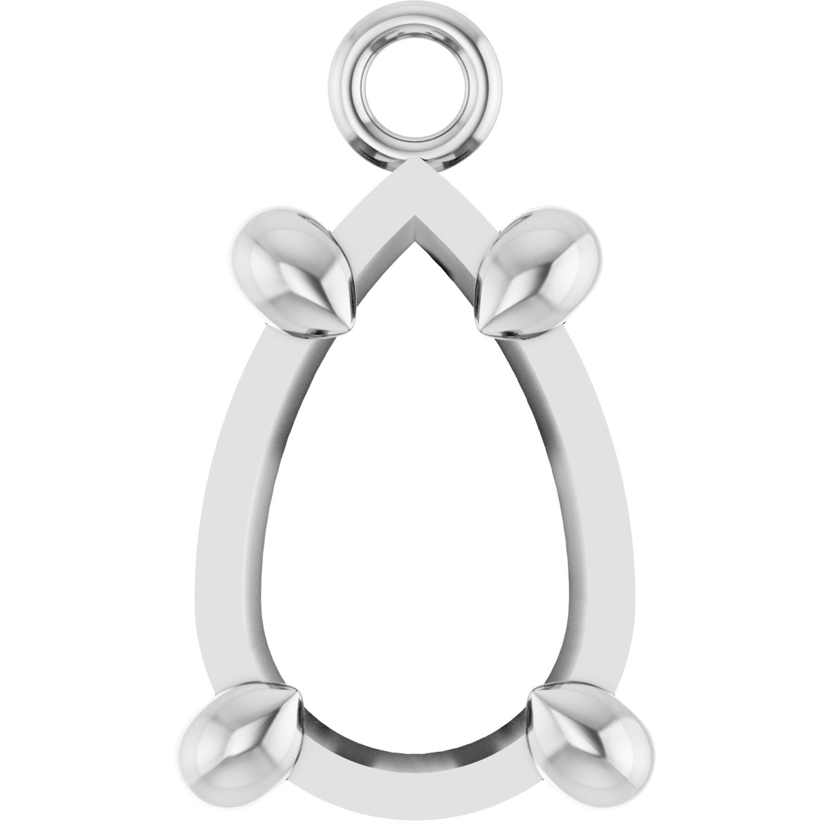 Pear 4-Prong Dangle