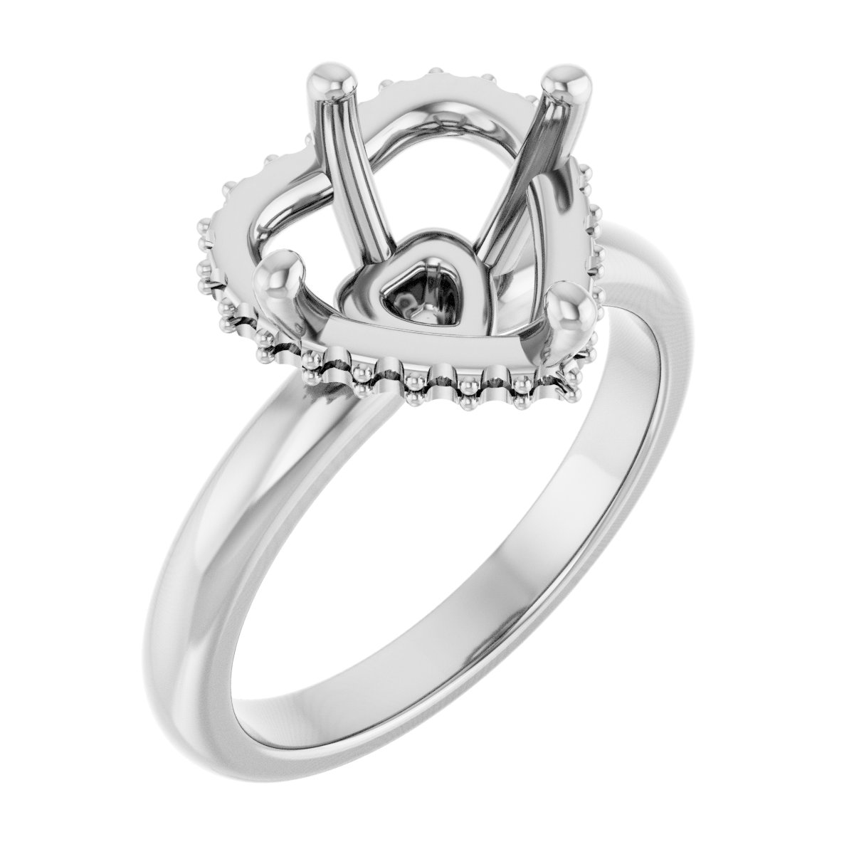 Hidden Halo-Style Engagement Ring
