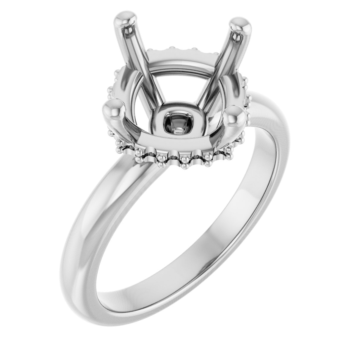 Hidden Halo-Style Engagement Ring