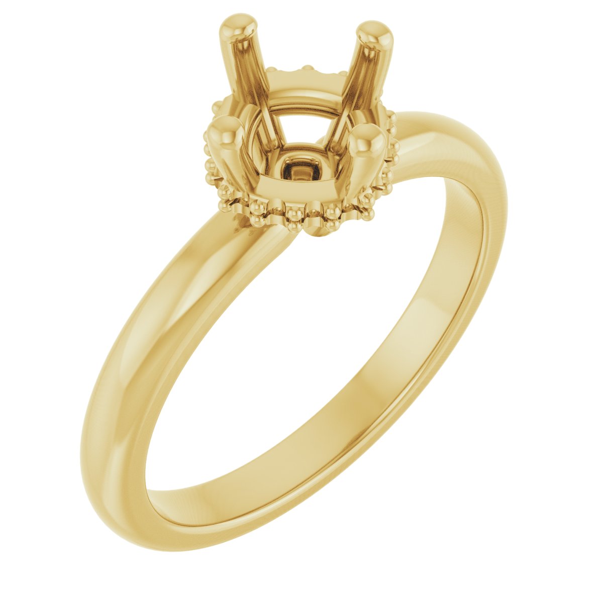 Cushion Engagement Ring Mounting