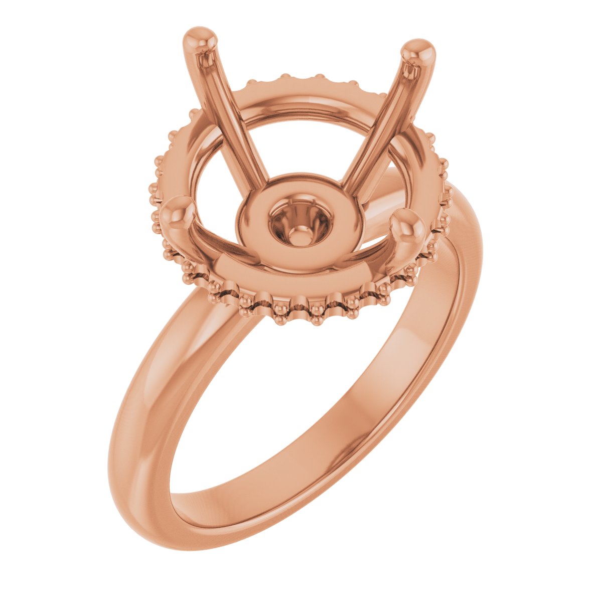 Round Engagement Ring Mounting